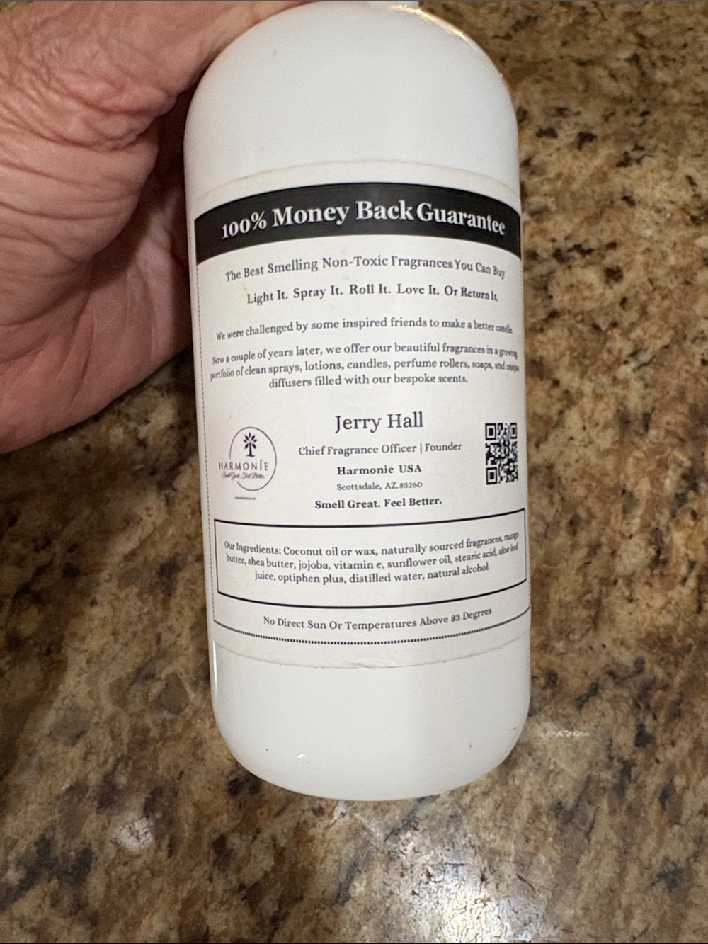 Lemongrass Moisturizer — 12 oz White Bottle - Picture 4 of 4